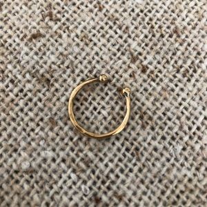 Lissa Bowie brass stacking ring